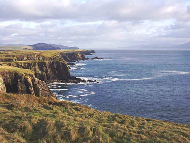 The dark and majestic coastline of the Dingle Peninsula