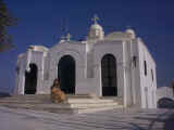 High above the bustle of the city at Agios Georgios Cathedral