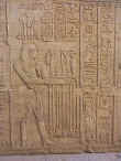 One of the many detailed reliefs inside the Kom Ombo Temple