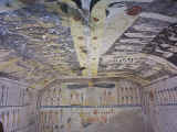 Inside the burial chamber of the tomb of Ramses IX