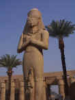 Statue of Pinedjem in Temple of Karnak