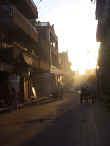 The streets of Luxor at dusk