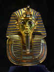 The gold desk mask of King Tutankhamun