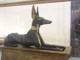Guarding the tomb of King Tut - nice doggie!!
