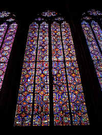 The breath-takingly beautiful stained glass of Paris' St. Michael's