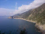 The sheer cliffs and sparkling, turquoise waters of Cinque Terre