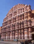 The elegant Hawa Mahal section of Jaipur's City Palace