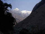 Langtang Lirung peak in the distance