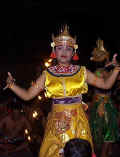 One of the show-stealing dancers in the Kecak dance