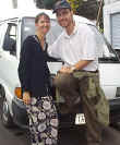 Scott & Laura in our new 'home' on wheels
