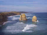 Brooding and colossal limestone sea-sculptures