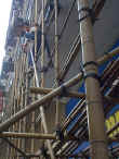 Scaling bamboo scaffolding up to 60 stories high